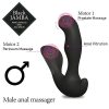 FEELZTOYS Black Jamba - rádiós, melegítős anál vibrátor (fekete)