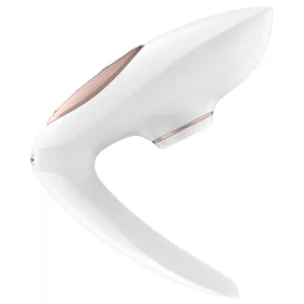   Satisfyer Pro 4 Couples - akkus léghullámos párvibrátor (fehér)