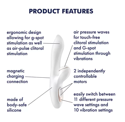 Satisfyer Pro+ G-spot - csiklóizgató és G-pont vibrátor