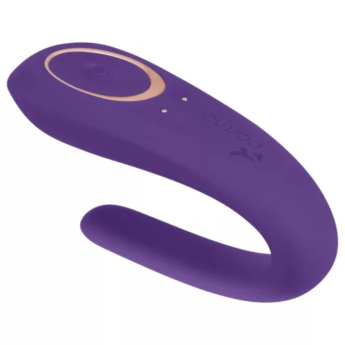 / Satisfyer Double Classic - vízálló, akkus párvibrátor (lila)