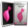 Shibari Beso - akkus csikló szívó-pulzáló vibrátor (pink)