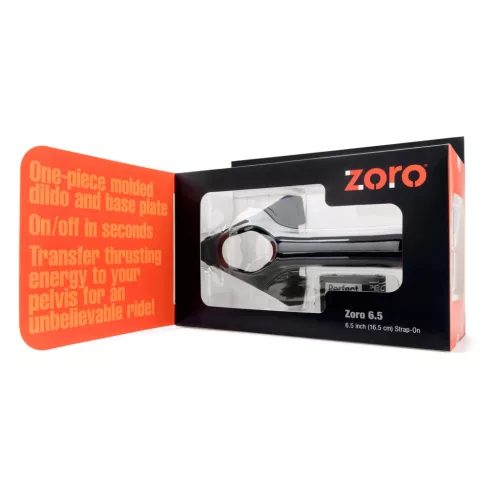 / Perfect Fit ZORO 6.5- felcsatolható dildó (16,5cm) - fekete