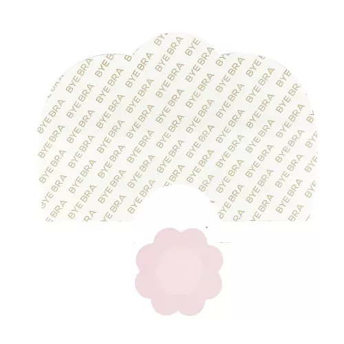Bye Bra D-F - láthatatlan push-up melltartó tapasz (pink, 6 db)
