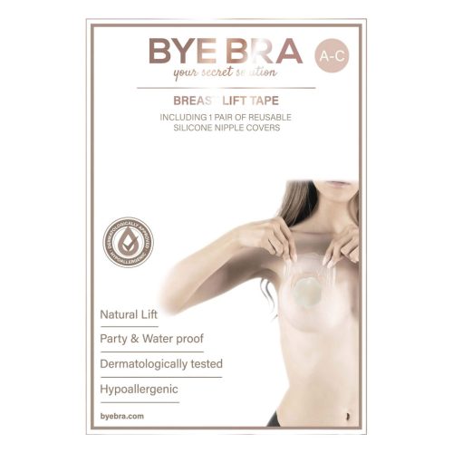 / Bye Bra A-C - láthatatlan mellemelő tapasz - nude (8 db)