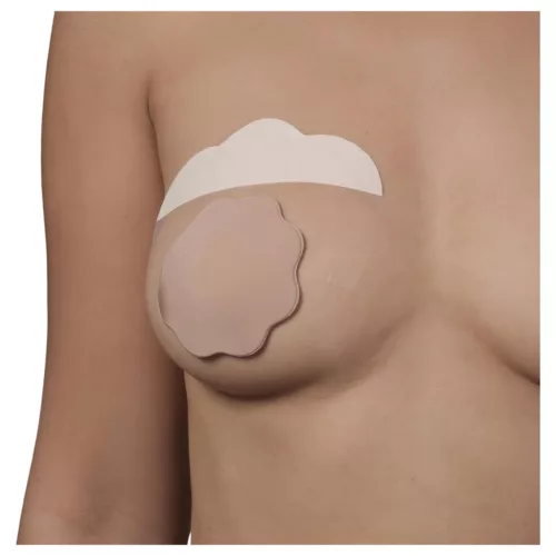 / Bye Bra F-H - láthatatlan mellemelő tapasz - nude (6db)