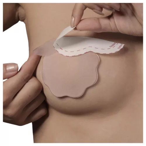 / Bye Bra F-H - láthatatlan mellemelő tapasz - nude (6db)