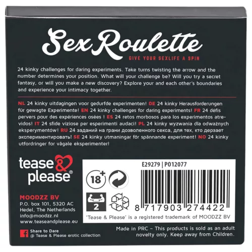 tease & please - Sex Roulette Kinky - Erotikus Rulett Társasjáték 