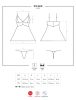 Obsessive 810-BAB-2 - csipke babydoll és tanga (fehér)
