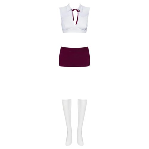 Obsessive Student - diáklány jelmez szett (5 részes)