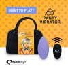 / FEELZTOYS Panty - akkus, rádiós csikló vibrátor (lila)