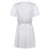 / Obsessive Miamor Robe - csipkés ujjú köntös tangával (fehér)