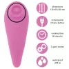 FEELZTOYS Femmegasm - akkus 2in1 csikló vibrátor, csiklóizgató (pink)