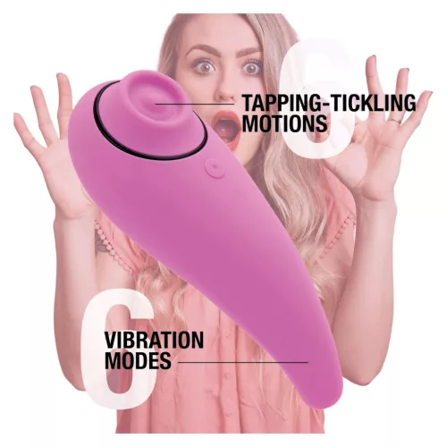FEELZTOYS Femmegasm - akkus 2in1 csikló vibrátor, csiklóizgató (pink)