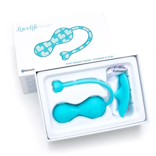 / LOVELIFE BY OHMIBOD - KRUSH - okos, akkus gésagolyó (türkiz)