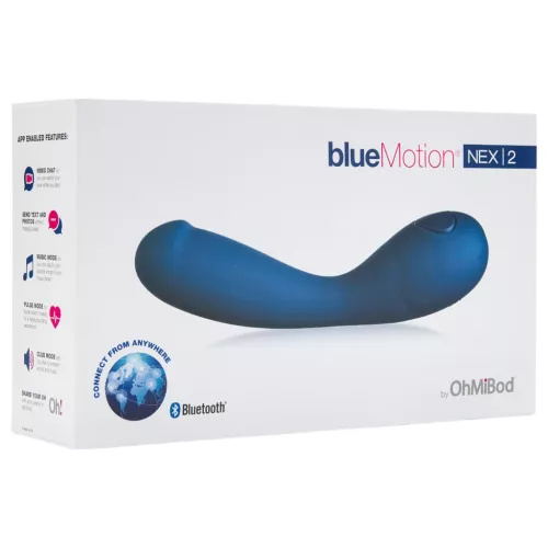 / OhMiBod Bluemotion Nex 2 - app-vezérelt G-pont vibrátor (kék)