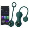 Magic Motion Crystal Duo – App-vezérelt vibrációs gésagolyó (zöld)