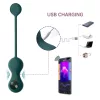Magic Motion Crystal Duo – App-vezérelt vibrációs gésagolyó (zöld)