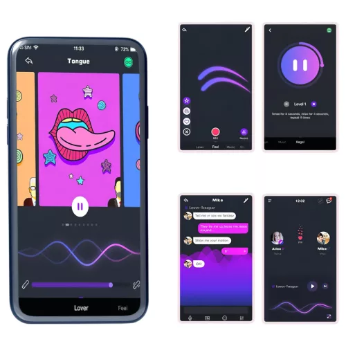 Magic Motion Crystal Duo – App-vezérelt vibrációs gésagolyó (zöld)