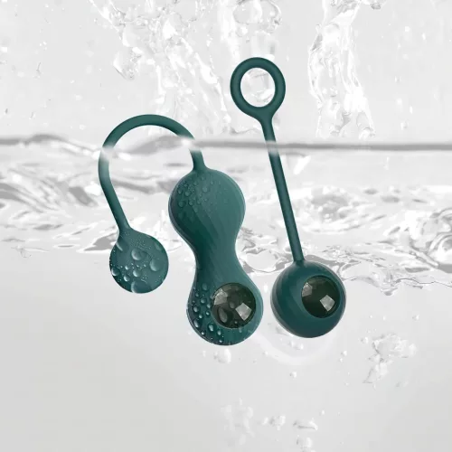 Magic Motion Crystal Duo – App-vezérelt vibrációs gésagolyó (zöld)