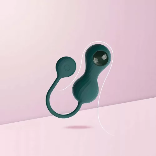 Magic Motion Crystal Duo – App-vezérelt vibrációs gésagolyó (zöld)