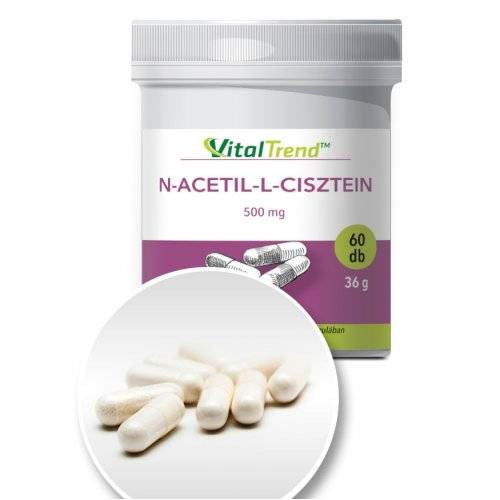 N-acetil-L-cisztein kapszula 500 mg - 60 db