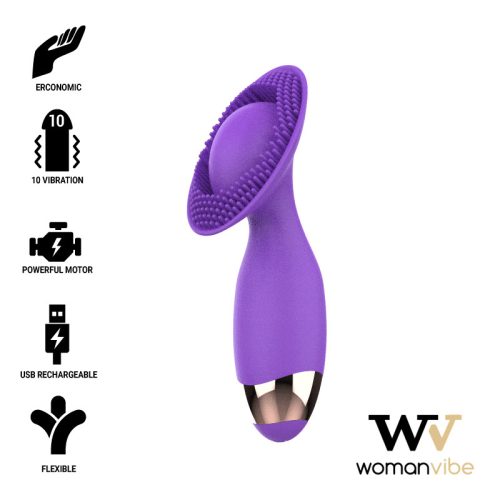 Womanvibe Puppy USB tölthető intim masszírozó - lila