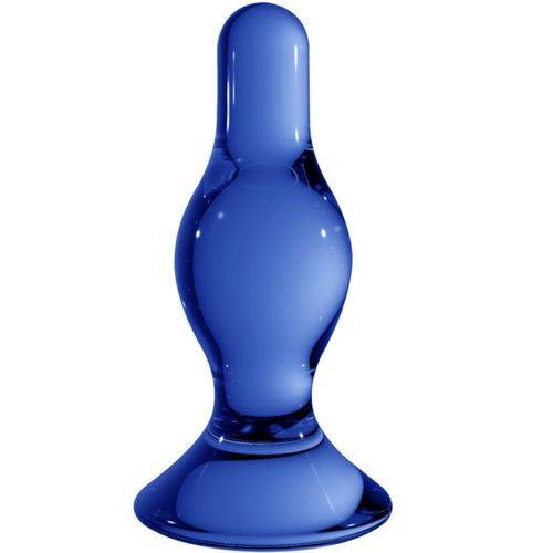 Chrystalino Classy üveg dildó - kék