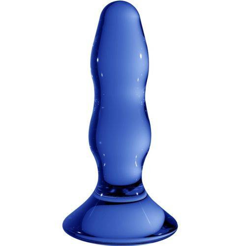 Chrystalino Pleaser üveg dildó - kék