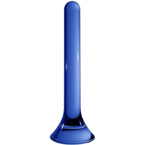 Chrystalino Tower üveg dildó - kék