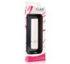 Cleo Lips Style mini vibrátor 10 vibrációs móddal - fehér/rózsaszín