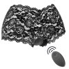 Black&Silver Zara távírányítós intim masszírozó bugyival - fekete