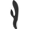Black & Silver Kaultz érintőképernyős vibrátor klitoriszkarral - fekete