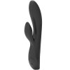 Black & Silver Kaultz érintőképernyős vibrátor klitoriszkarral - fekete
