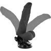 BASECOCK hajlítható élethű vibrátor tavirányítóval 21 cm - fekete