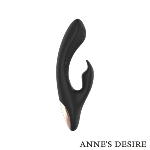 Annes Desire - RABBIT, WATCHME vezérlős vibrátor (fekete/arany)