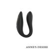Annes Desire - DUAL Pleasure, WATCHME vezérlős vibrátor (fekete)