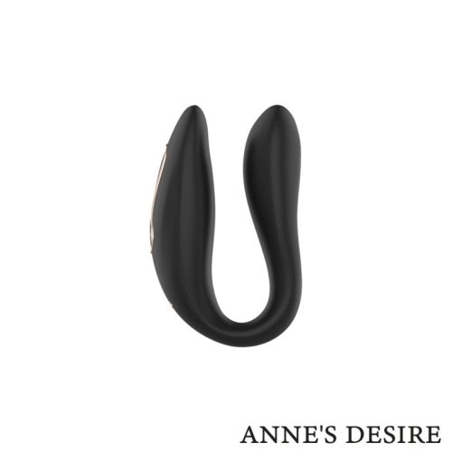 Annes Desire - DUAL Pleasure, WATCHME vezérlős vibrátor (fekete)