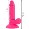 Diversia flexibilis vibráló dildó 17 cm - pink