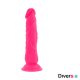 Diversia flexibilis vibráló dildó 21 cm - pink