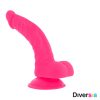 Diversia flexibilis vibráló dildó 21,5 cm - pink
