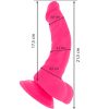 Diversia flexibilis vibráló dildó 21,5 cm - pink