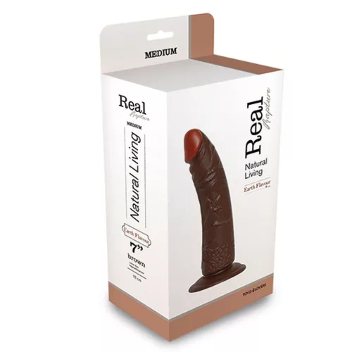 Toyz4lovers Dildó Hajlított, élethű, puha 20,5 cm fekete