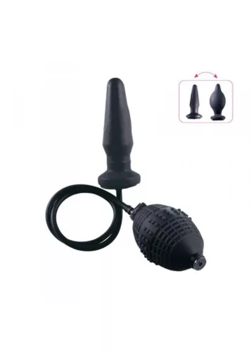 Anál plug Felfújható, vízálló M 12,7 cm fekete