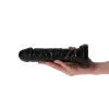Dildo Realisztikus tapintású, tapadókorongos 16,5 cm fekete vízálló