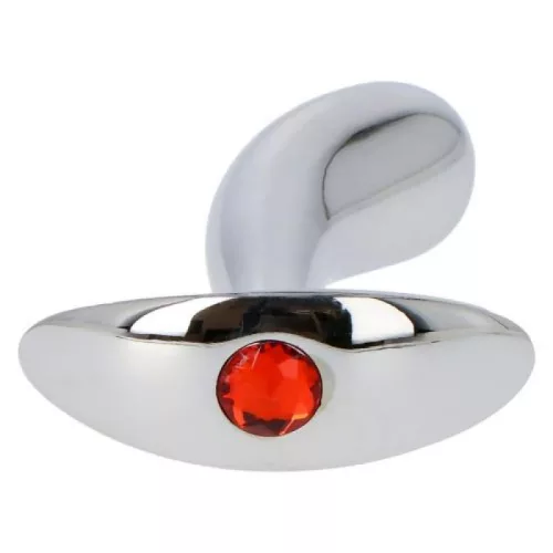 Anál plug Kezdőknek Biztonságos kivitel 7,9 cm ezüst