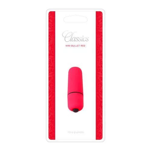 Mini vibrátor vízálló, csendes piros