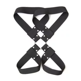   Fetish Art Kötöző készlet Nylon csukló- és bokamankéttal Fekete