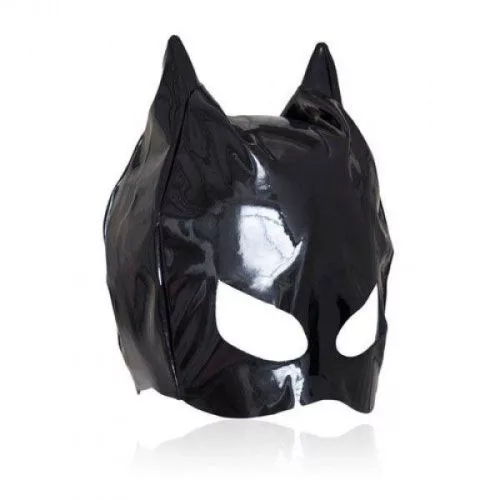 Maska-Cat Bőrmellmaszk Fekete Nagy