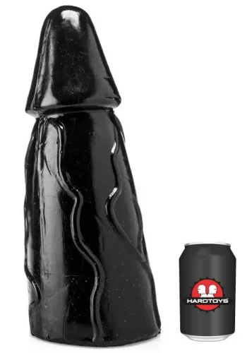 Hardtoys Dildó Széles, Texturált 40 cm fekete