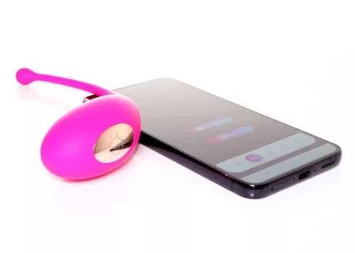 B Series Vibrációs tojás App vezérlés, 9 mód fekete